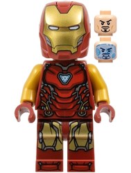 Iron Man Mark 85 Armor, Pearl Gold Arms, Angular Helmet