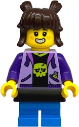 Drea Brickle, Lavender Jacket, Dark Azure Medium Legs, Black Skirt