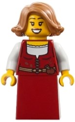 Merchant, Dark Red Dress