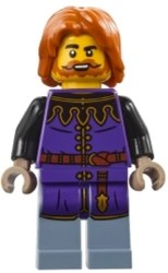 Tax Collector, Dark Purple Torso, Sand Blue Legs, Dark Orange Hair