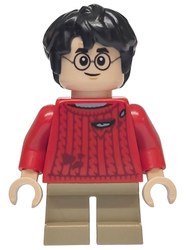 Harry Potter, Red Sweater with Holes, Short Dark Tan Legs