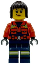 Lifeguard, Reddish Brown Torso, Dark Blue Legs, Dark Brown Hair
