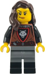 Knight, Wolfpack, Dark Brown Hair