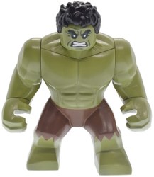 Hulk (Big Fig), Olive Green, Black Hair, Removable Head, Reddish Brown Pants, Dark Green Eyes