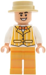 Dapper Dans Quartet Member, Bright Light Orange Suit