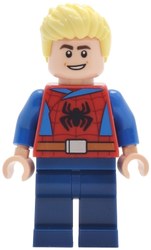Park Guest, Red Torso, Dark Blue Legs, Bright Light Yellow Hair